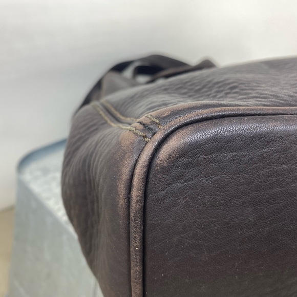 COACH VINTAGE SONOMA CHOCOLATE BROWN DRAWSTRING BUCKET BAG - Picture 5 of 12